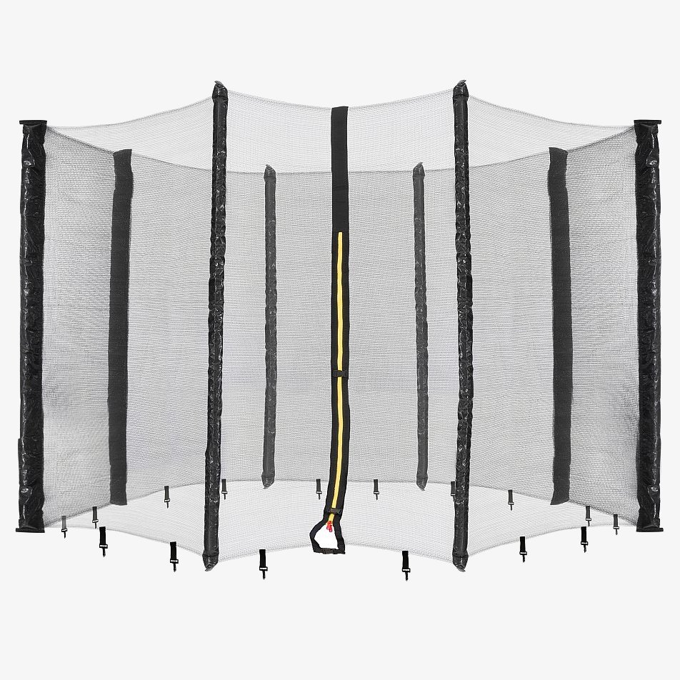 Arebos Trampolin Sikkerhedsnet Sikkerhedsnet til trampolin med 8 stolper/stolper Ø 305cm/10Fod