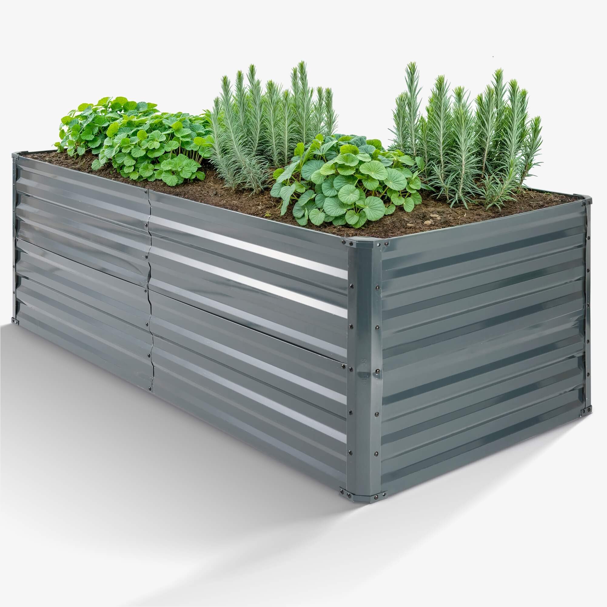 Arebos Metalhøjbedet Grøntsagsbed Plantekasse Belastningsevne: 1700 kg Kapacitet: ca. 1655 liter