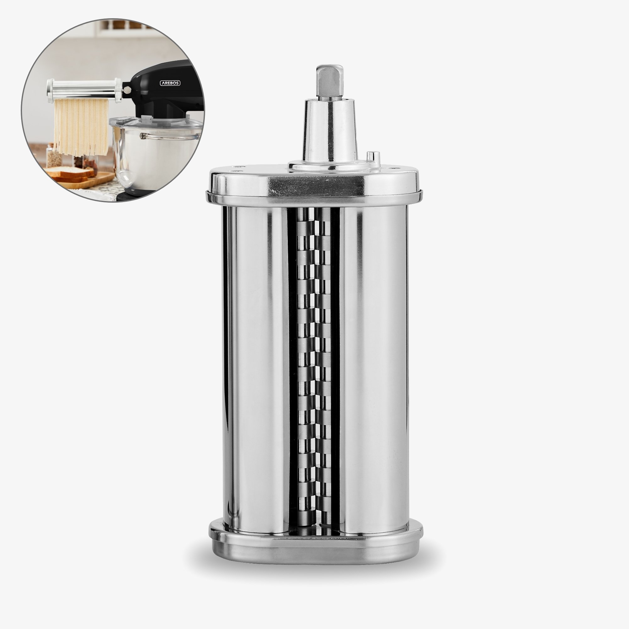 Arebos Tilbehør Retro Food Processor Fettuccine-skærer -pasta tilbehør - pastaskærere til køkkenmaskine