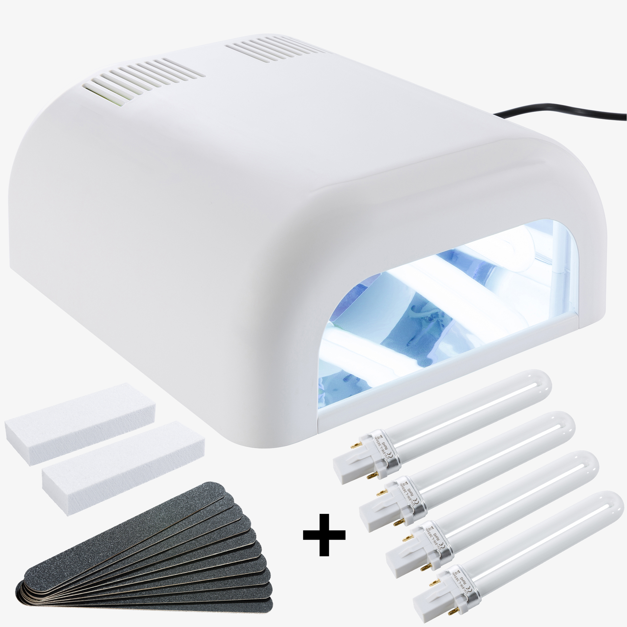 SINA UV-Lampe hvid inkl. UV-gel + timer