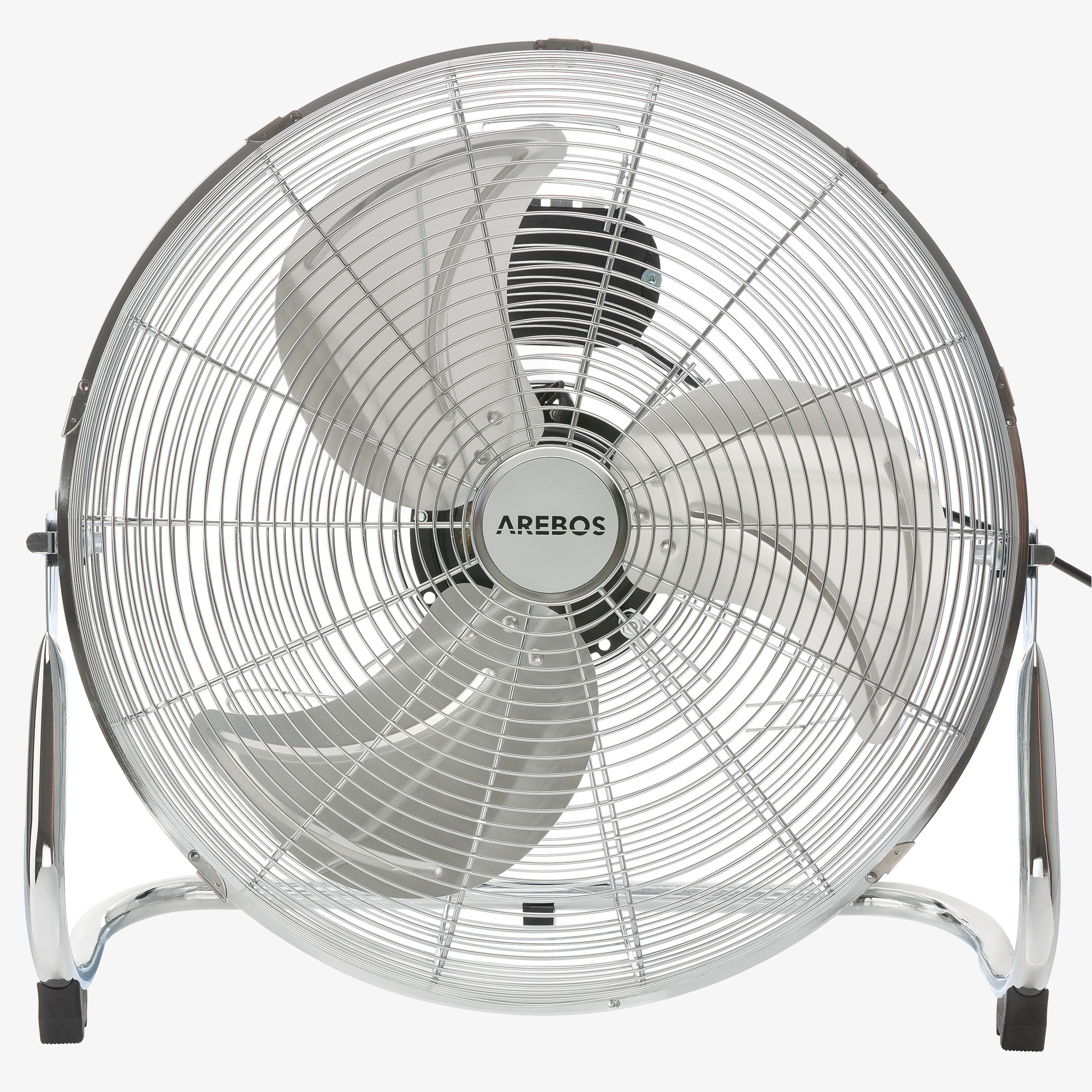 Arebos Floor Fan Air Circulator 18" - 120W, 3 trin, hældningsvinkel 110°.