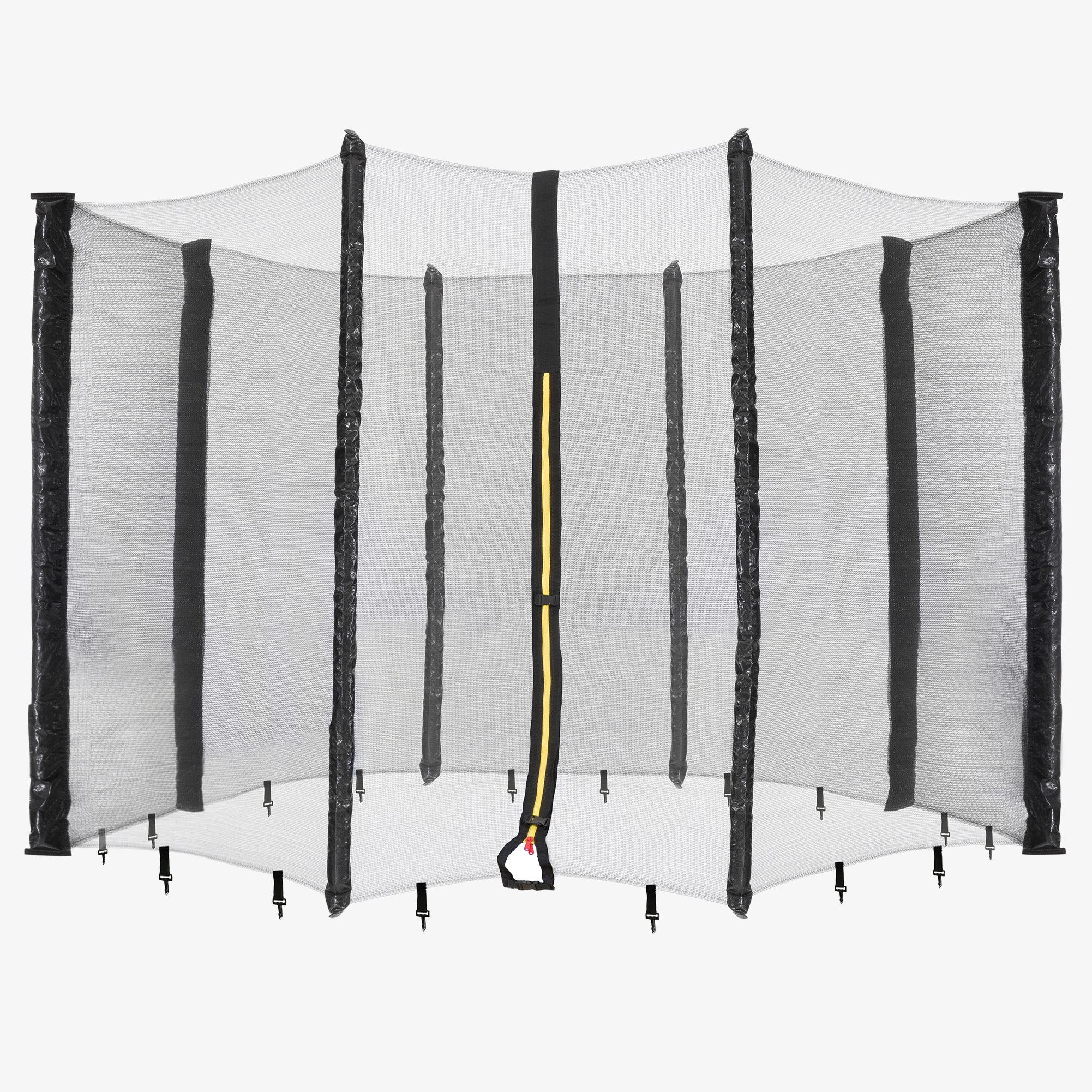 Arebos Trampolinsikkerhedsnet Sikkerhedsnet til 8-stangs-/stolpetrampolin Ø 430 cm/14 fod