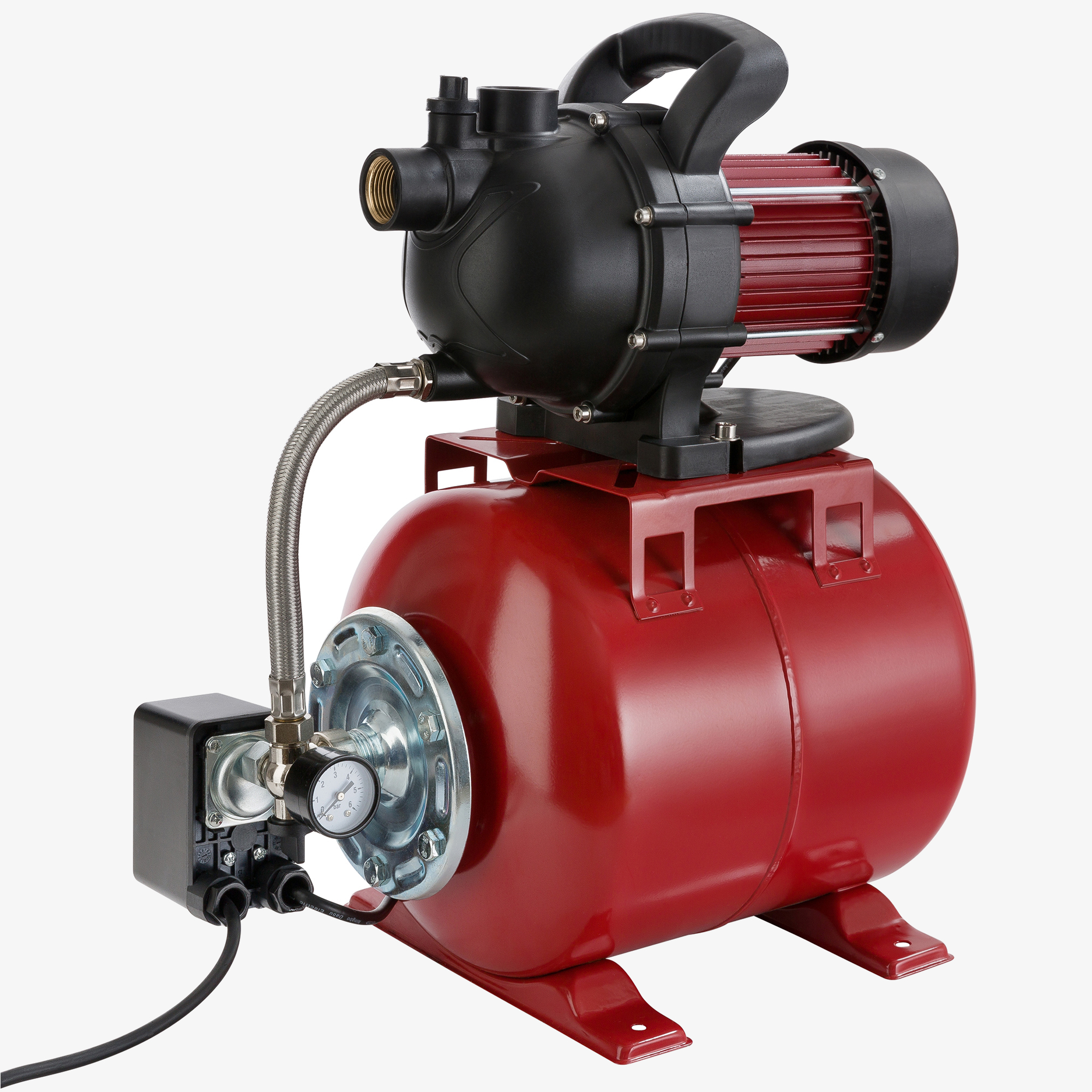 Arebos Husvandværk 1000W, gennemstrømningshastighed 3500l/t, leveringshøjde 44m, 19l tank