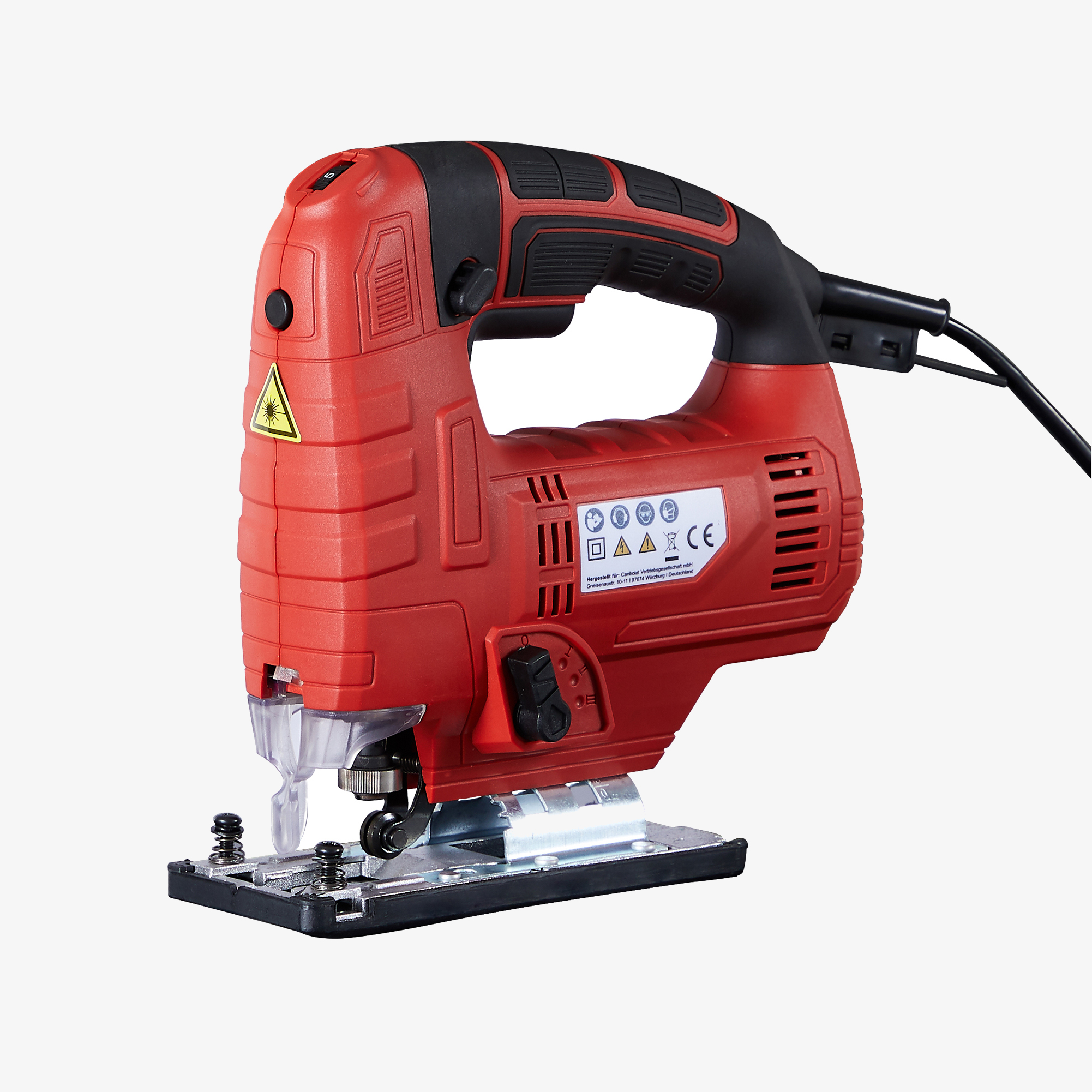 Arebos Professional elektrisk stiksav 710W - ergonomisk håndtag, 45° venstre-højre vipbar