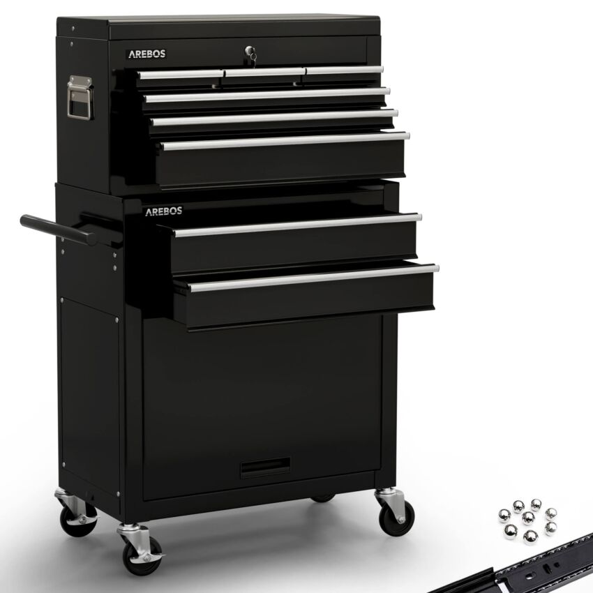 Værktøjsvogn med 9 rum