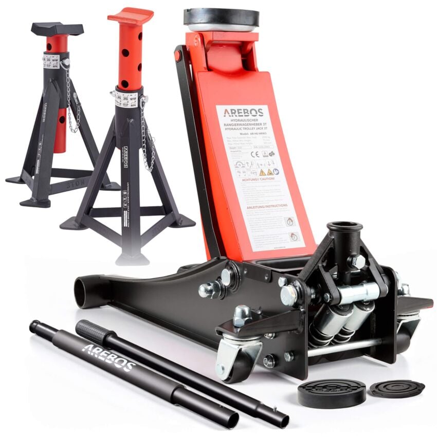 Donkraft med 2 gummipuder og 2 støttebukke