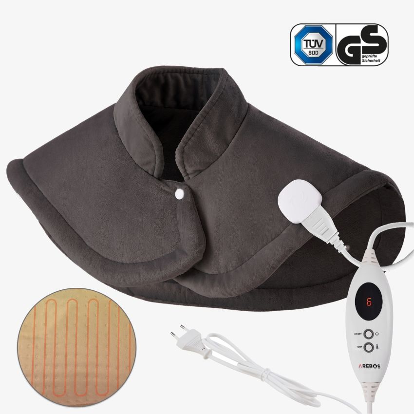 Elektrisk varmepude til skuldre, nakke og ryg