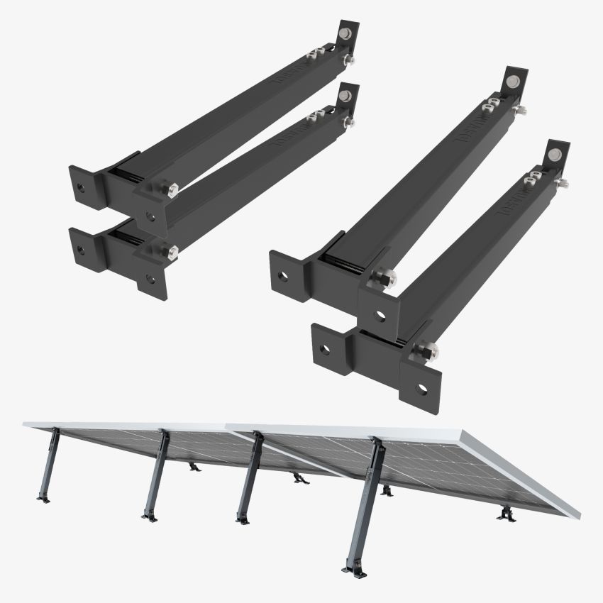 Nuasol - justerbar Beslag 15° - 30° Sort