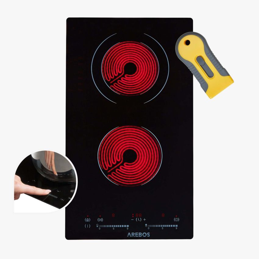 Glaskeramisk kogeplade 2 kogezoner