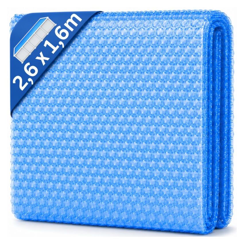 Termocover til pool 2,6 x 1,6 m rektangulær 120mic
