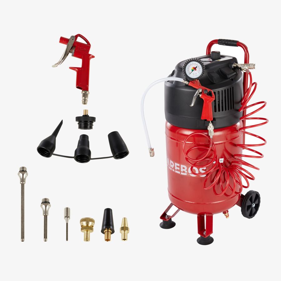 Kompressor 30L 1500W inkl. tilbehør