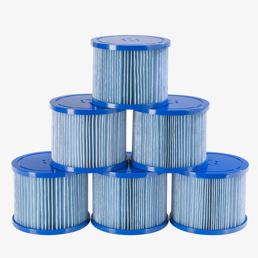 Antimikrobielt filter til spa 6 stk.