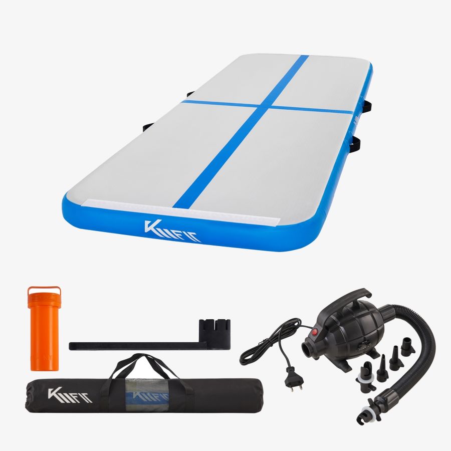 KM-Fit Airtrack Oppustelig gymnastikmåtte 3m