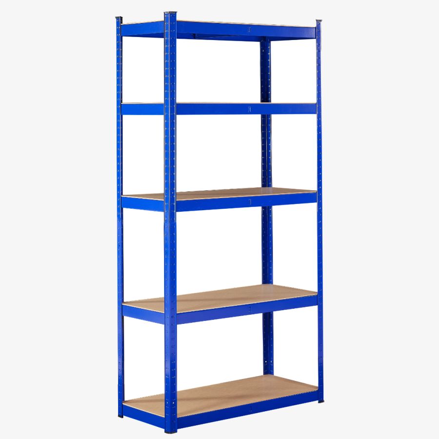 Kraftig reol 180 x 90 x 40 cm 875 kg - Blå
