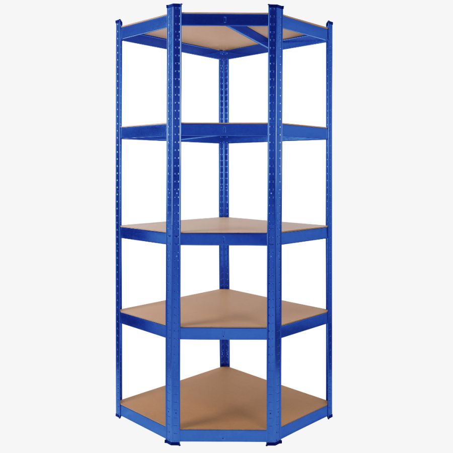 Kraftig reol 180 x 70 x 70 cm 875 kg Blå