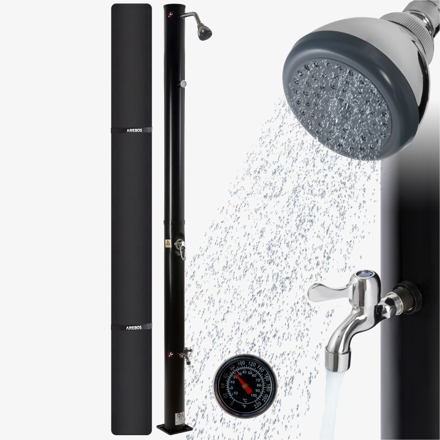 Udebruser 20L sort med termometer